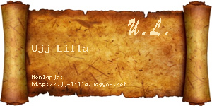 Ujj Lilla névjegykártya