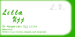 lilla ujj business card